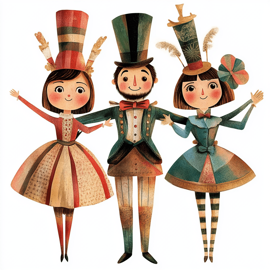 CHILDREN'S ILLUSTRATION INSPIRED NUTCRACKER ART - Midjourney prompt