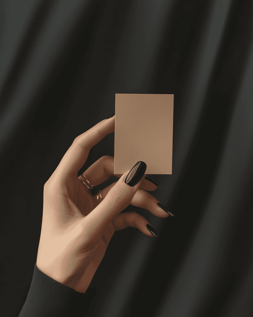 Elegant Aesthetic Card Mockup - Midjourney prompt