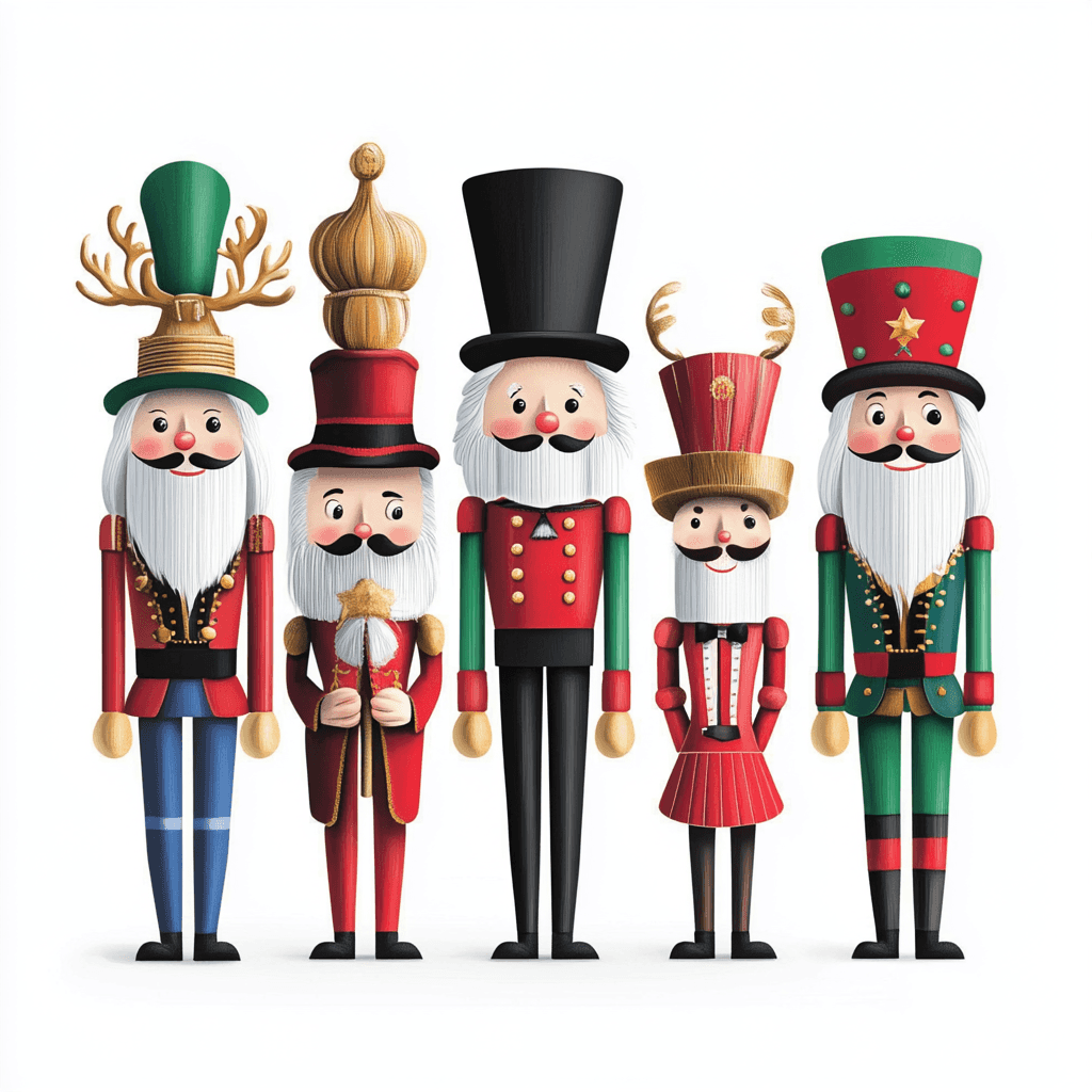 CHILDREN'S ILLUSTRATION INSPIRED NUTCRACKER ART - Midjourney prompt