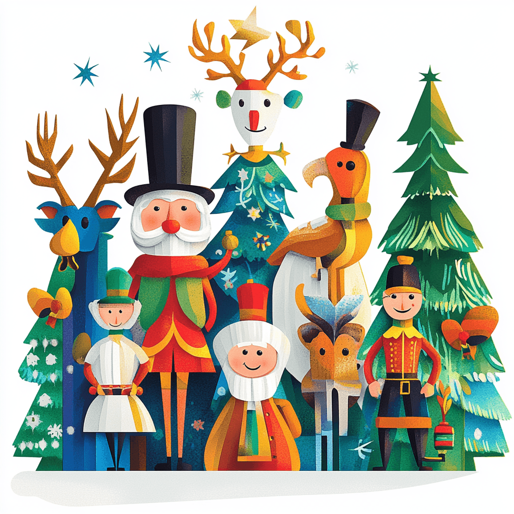 CHILDREN'S ILLUSTRATION INSPIRED NUTCRACKER ART - Midjourney prompt